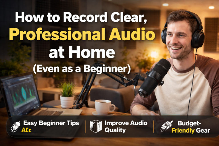 How to Record Clear, Professional Audio at Home (Even as a Beginner)